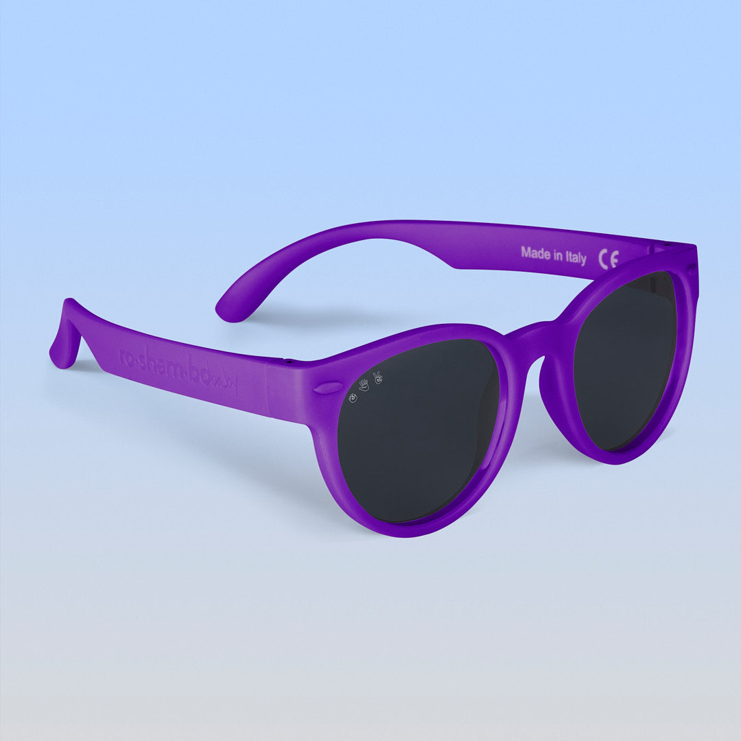 ro•sham•bo Daphne Rounds | Toddler Polarized Grey Lens Purple Frame | Playroom Avenue
