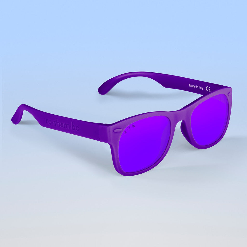 ro•sham•bo Daphne Shades | Baby Polarized Mirrored (Purple) Lens Purple Frame | Playroom Avenue