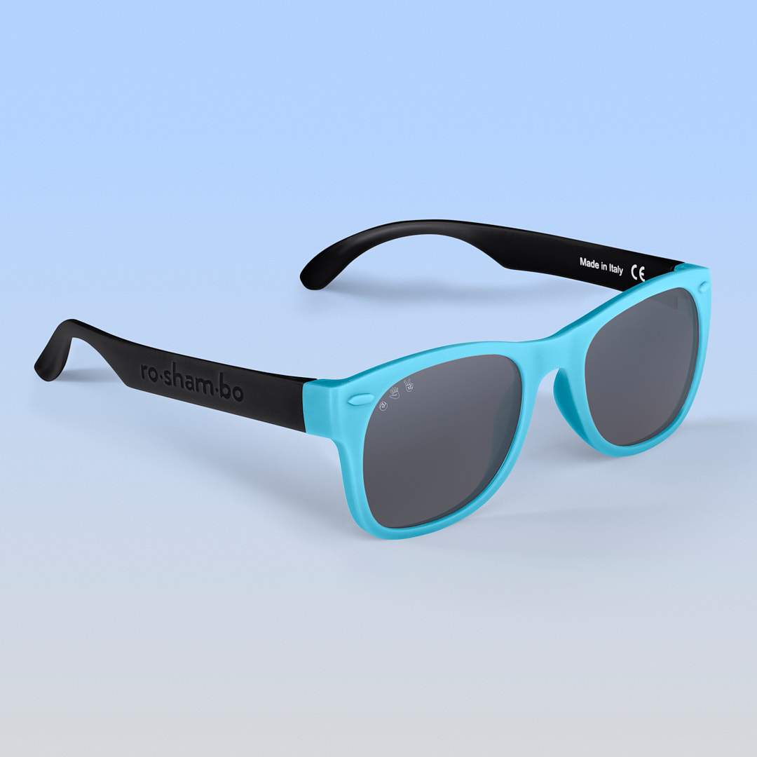Thundercat Shades | Adult Polarized Grey Lens Black & Teal Combo Frame | Playroom Avenue