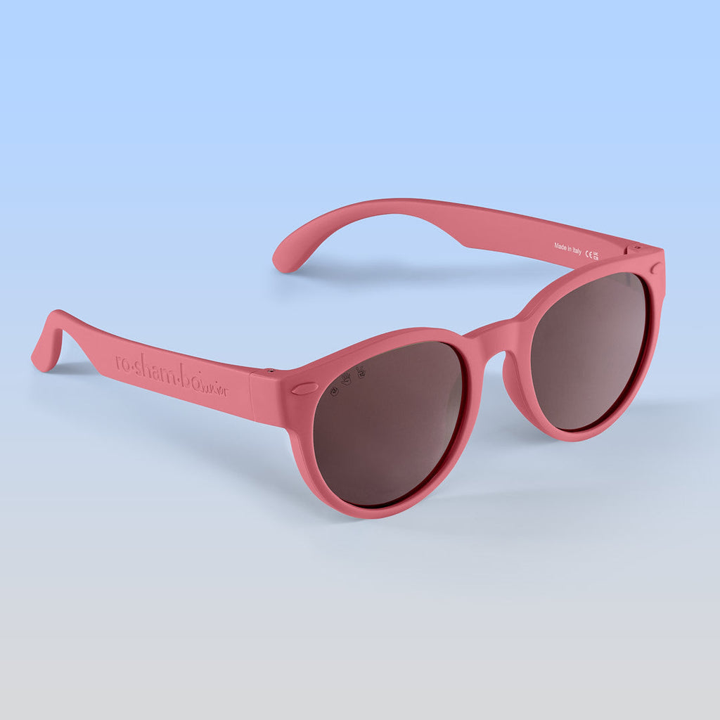 ro•sham•bo Breakfast Club Rounds | Baby Polarized Brown Lens Dusty Rose Frame | Playroom Avenue
