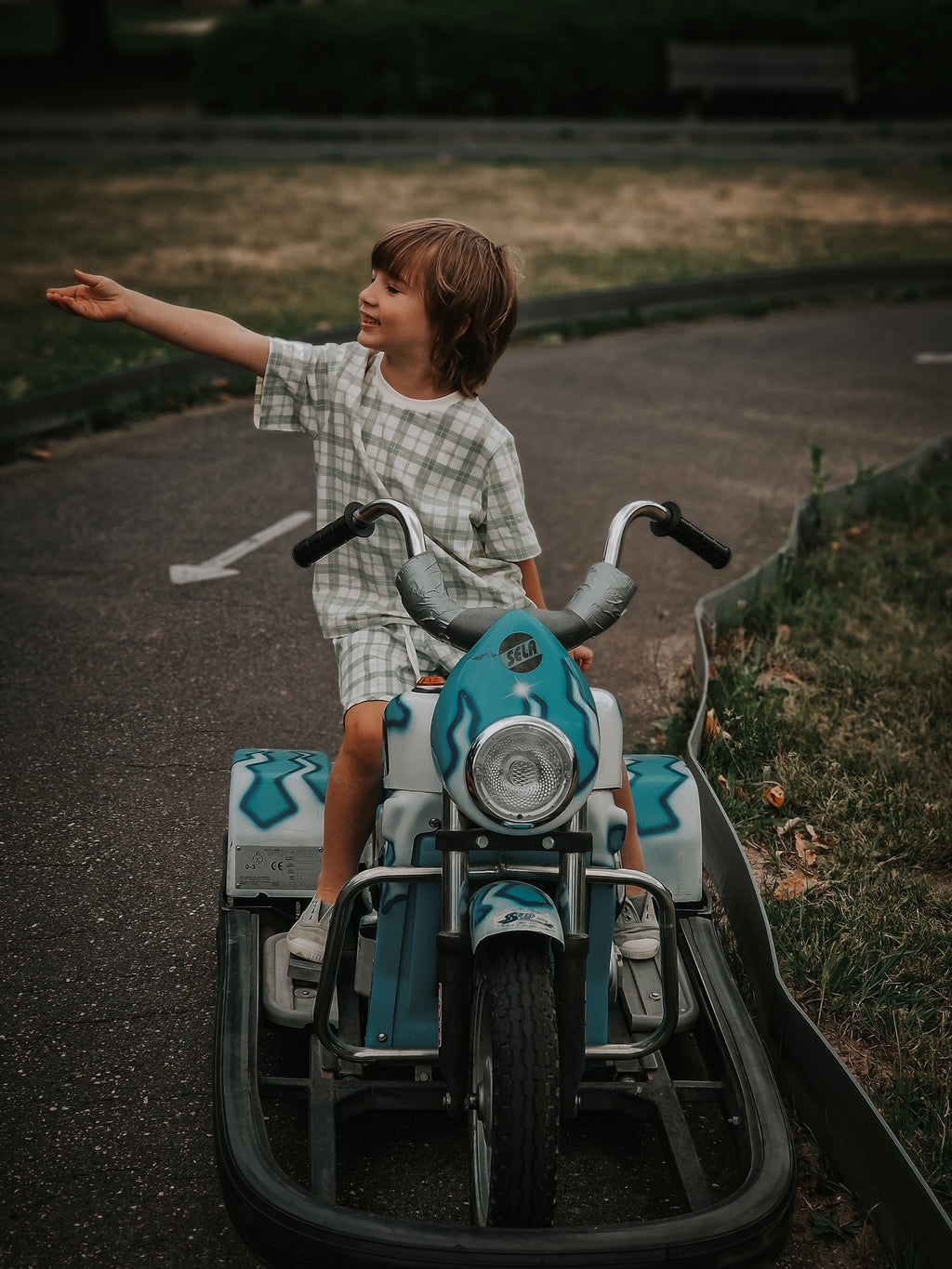 GRECH & CO. Swim Trunks | UPF + Recycled - Fern Plaid | Playroom Avenue