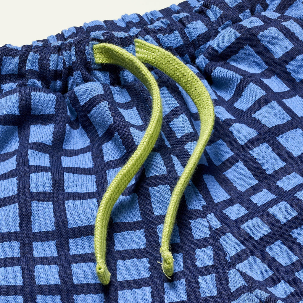 Mon Coeur Blue Grid Jogger | Playroom Avenue