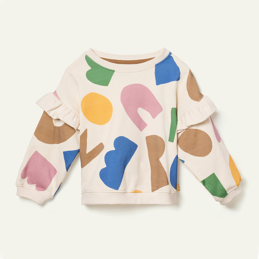 Mon Coeur Mon Coeur Ruffled Sweatshirt | Playroom Avenue
