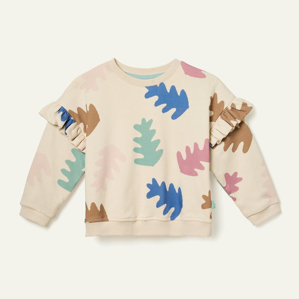 Mon Coeur Autumn Ruffle Sweatshirt | Playroom Avenue