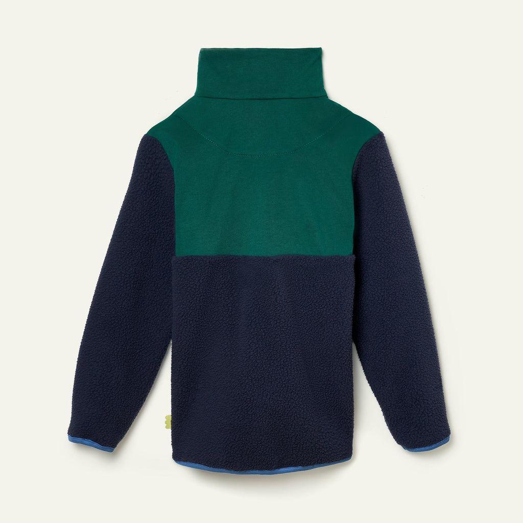 Mon Coeur Navy Sherpa Zip up | Playroom Avenue