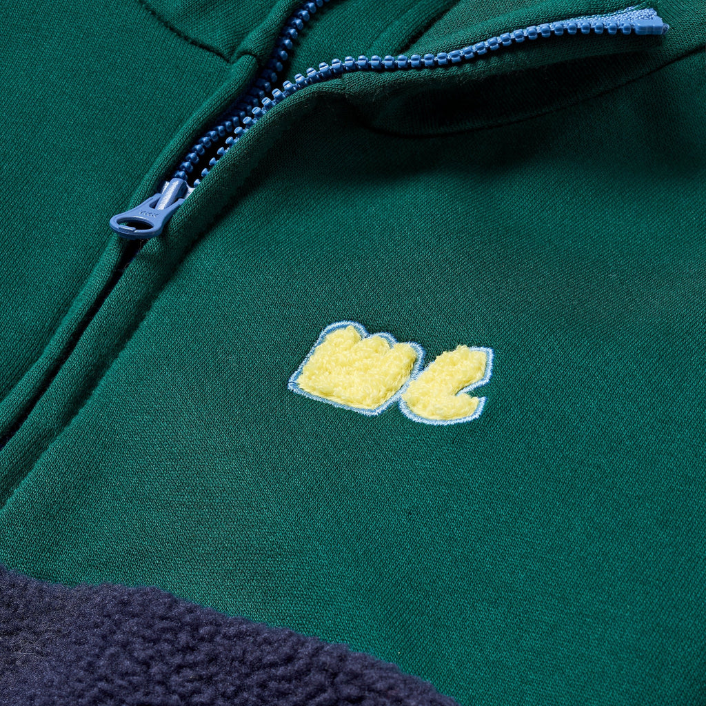 Mon Coeur Navy Sherpa Zip up | Playroom Avenue