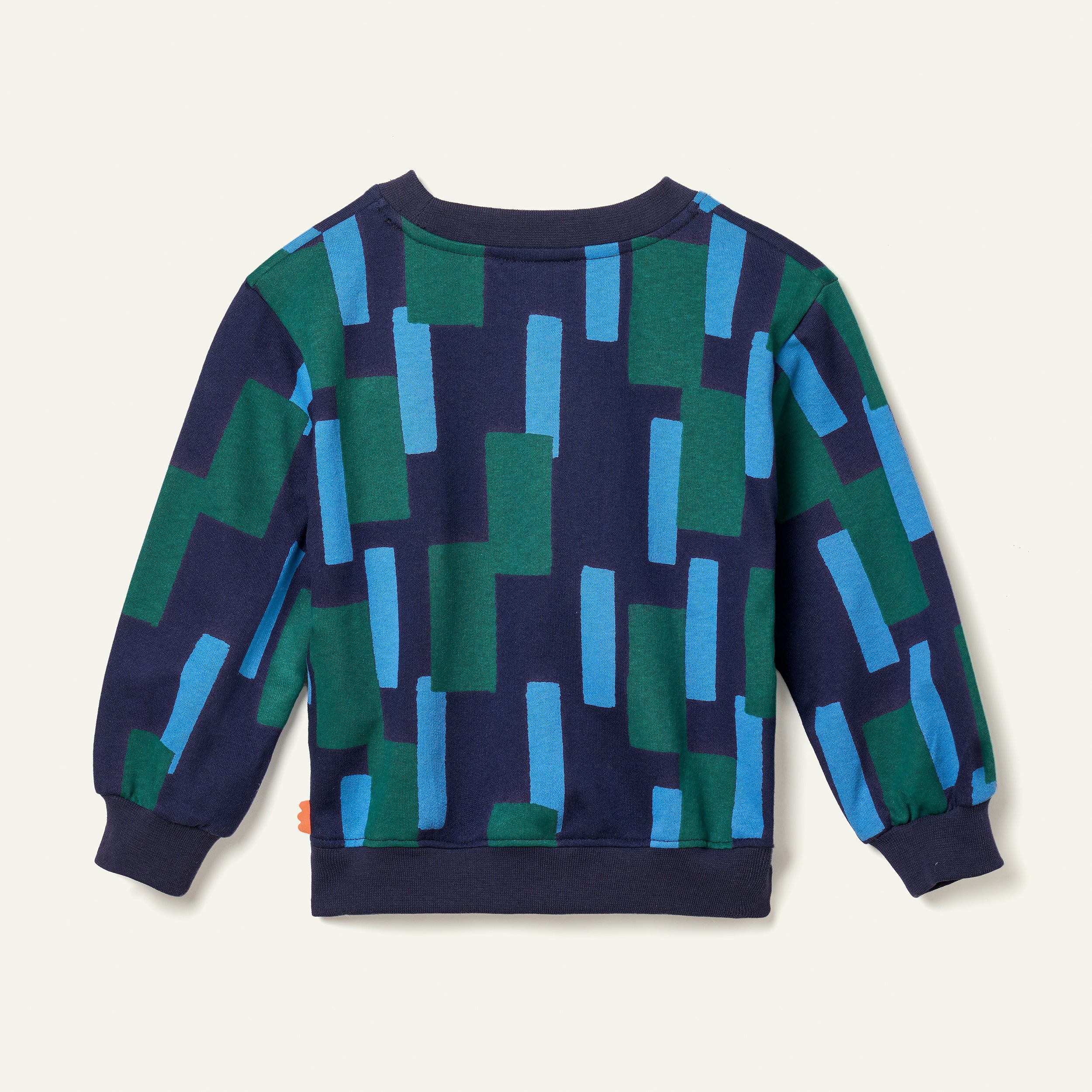 Mon Coeur Blue Block Sweatshirt | Playroom Avenue