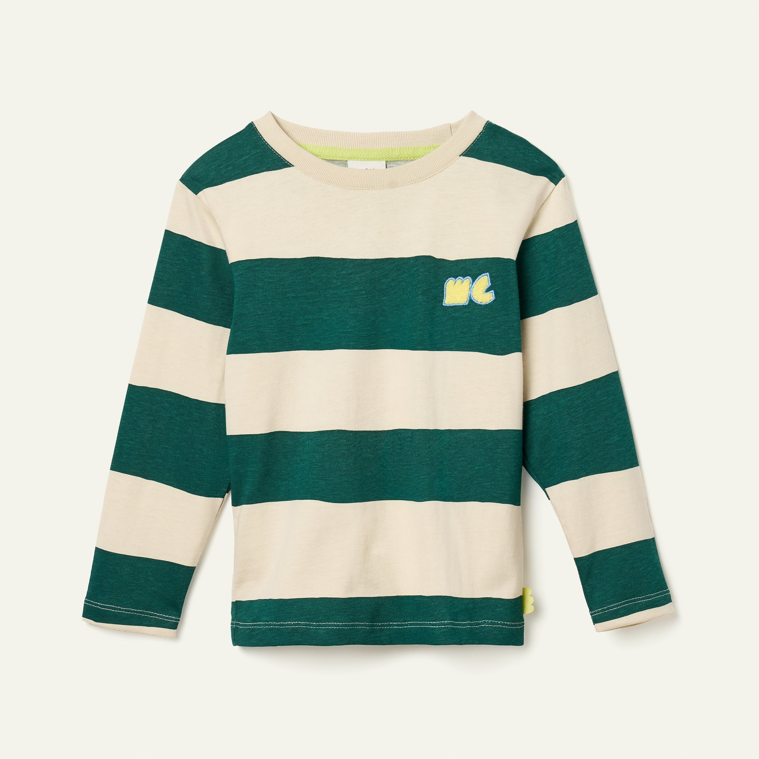 Mon Coeur Green Rugby Stripe T-Shirt | Playroom Avenue