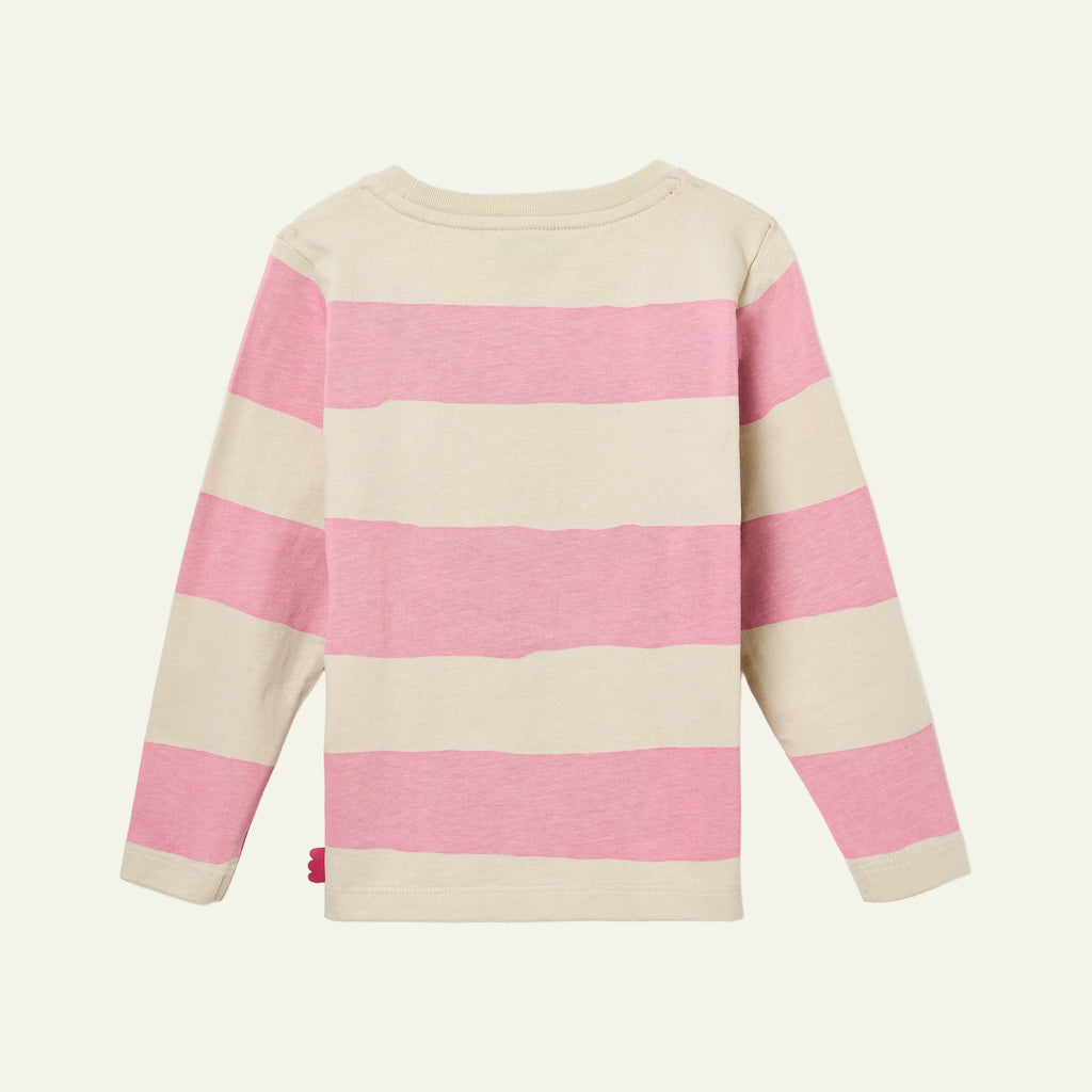 Mon Coeur Pink Rugby Stripe T-Shirt | Playroom Avenue