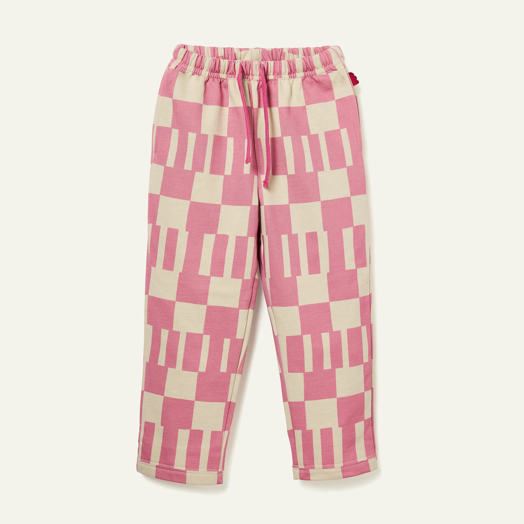 Mon Coeur Pink Block Jogger | Playroom Avenue