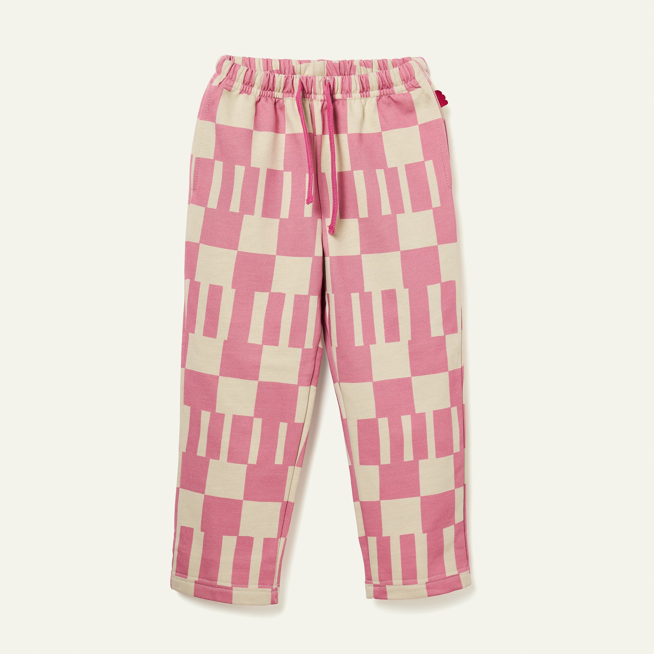 Mon Coeur Pink Block Jogger | Playroom Avenue