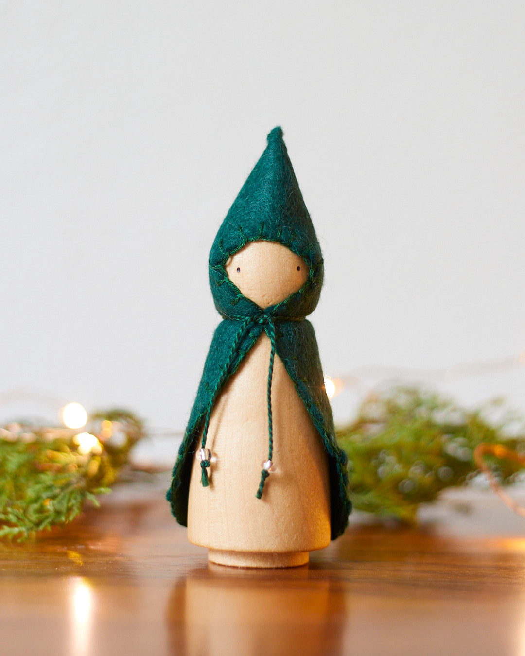 Wonderheart Wintergreen Wooden Gnome | Playroom Avenue