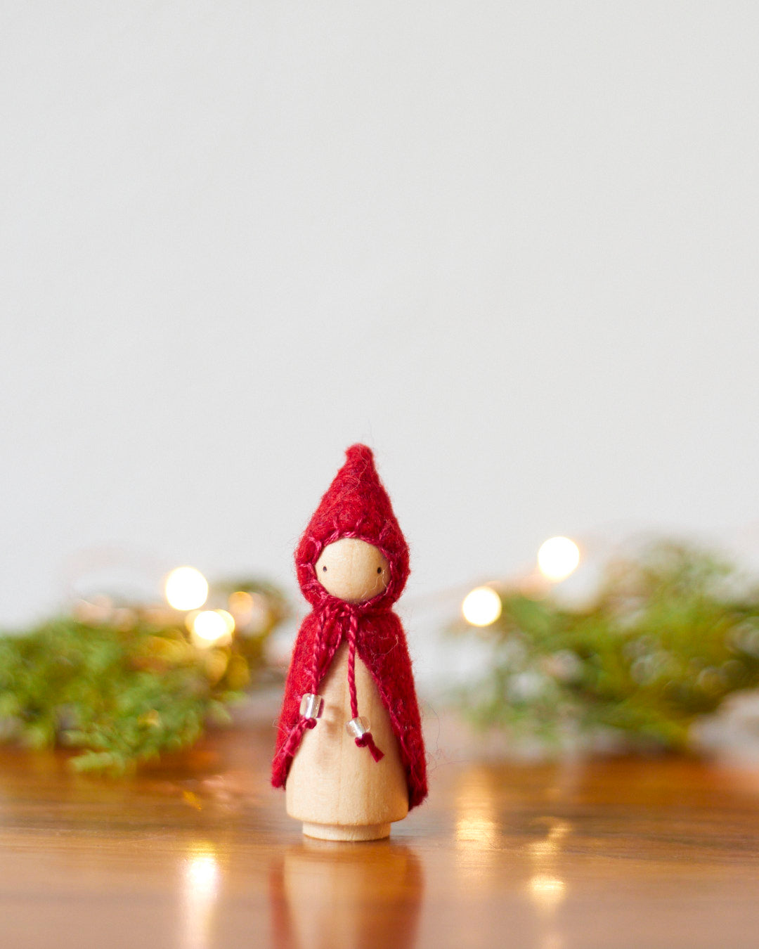 Wonderheart Mini Hollyberry Red Wooden Gnome | Playroom Avenue