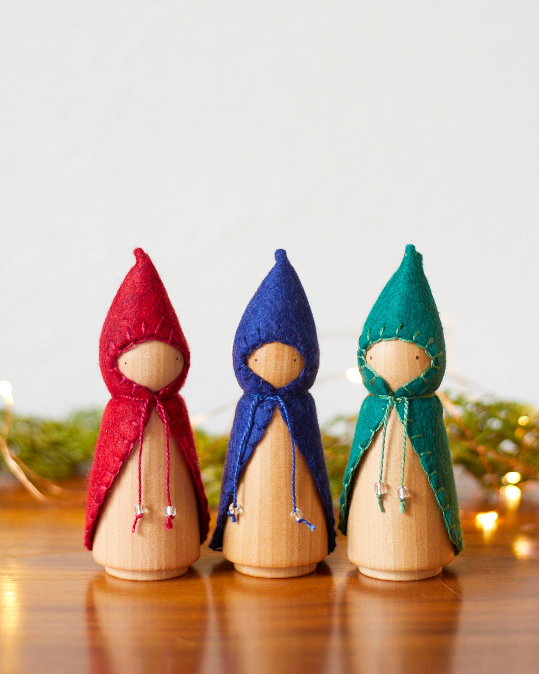 Wonderheart Silent Night Blue Wooden Gnome | Playroom Avenue