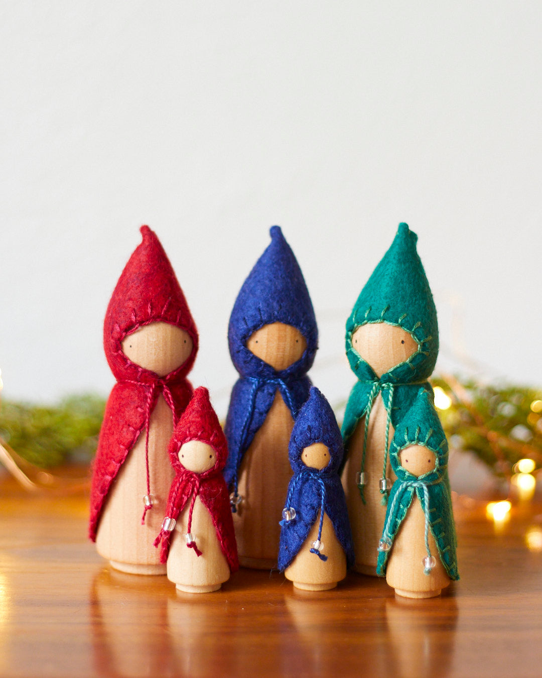 Wonderheart Silent Night Blue Wooden Gnome | Playroom Avenue