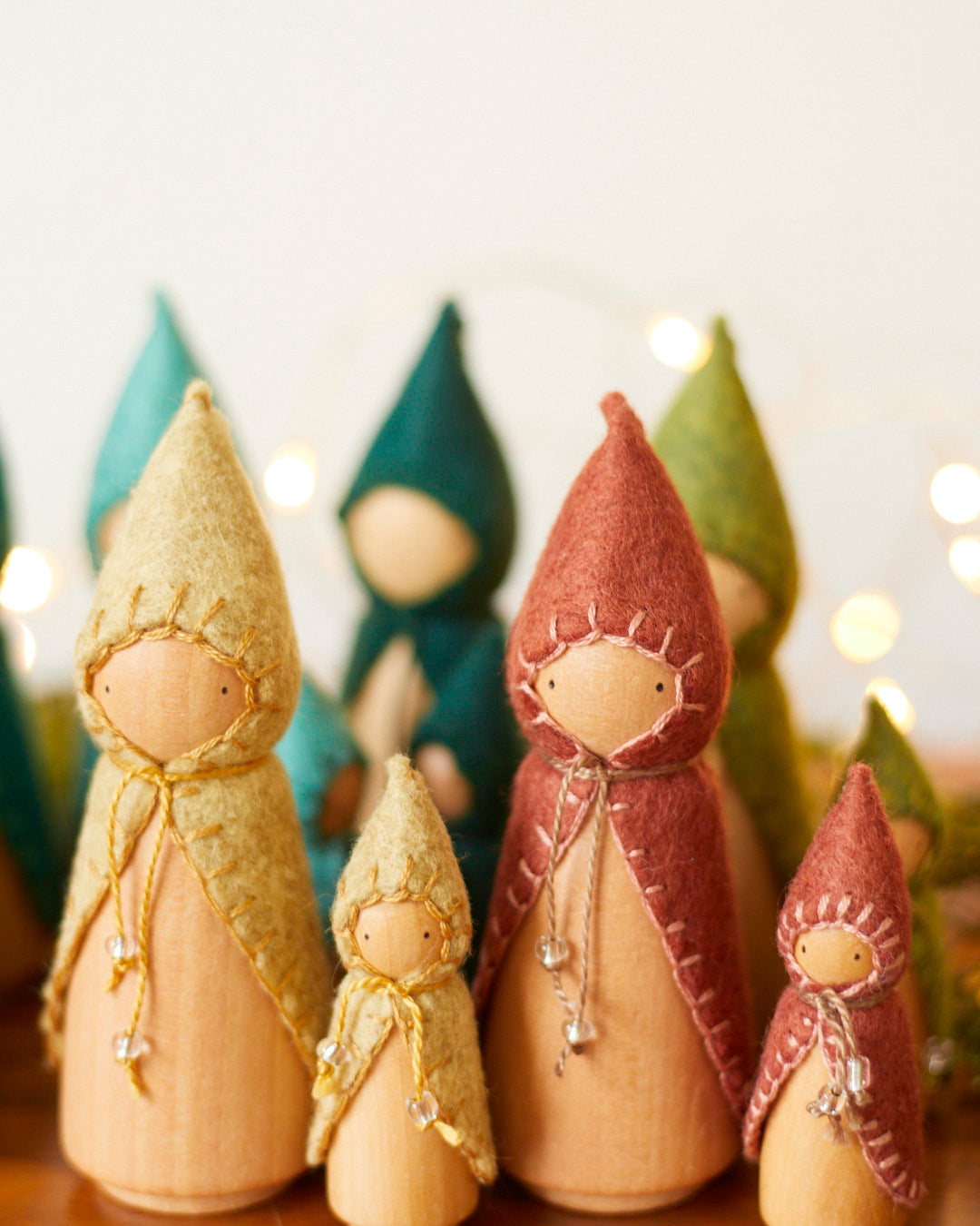 Wonderheart Chestnut Brown Wooden Gnome | Playroom Avenue