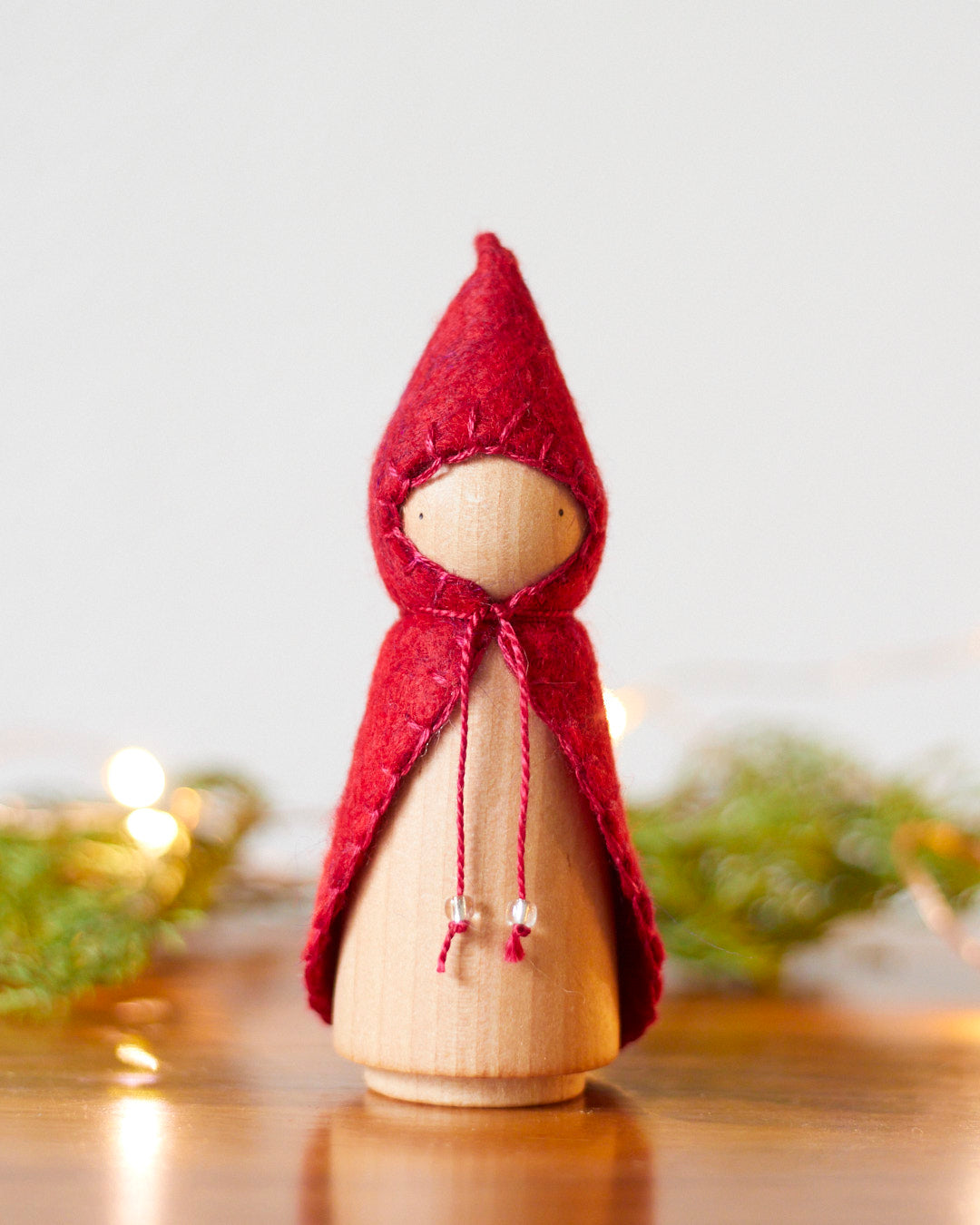 Wonderheart Hollyberry Red Wooden Gnome | Playroom Avenue