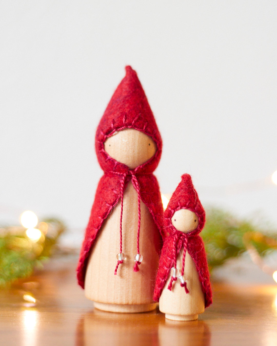 Wonderheart Mini Hollyberry Red Wooden Gnome | Playroom Avenue