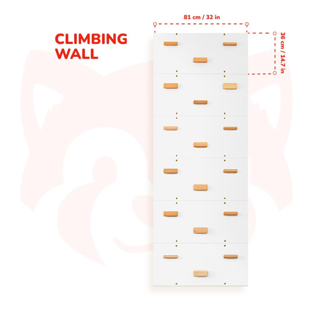 Wood and Hearts Rock Climbing Wall | Playroom Avenue