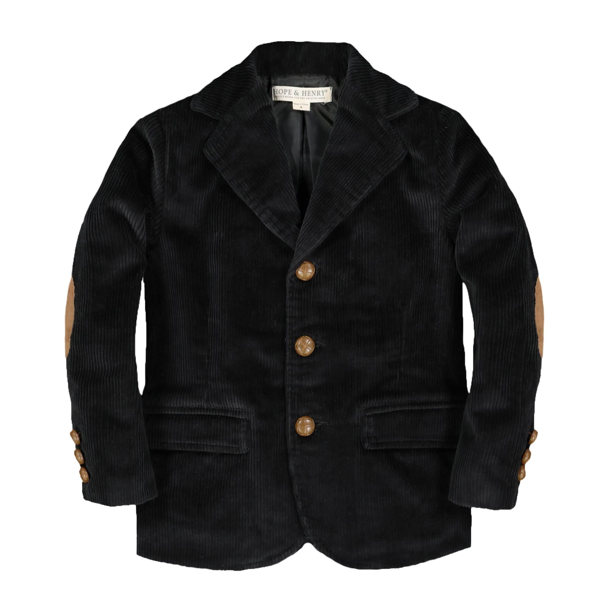 Hope & Henry Organic Corduroy Blazer with Elbow Patches | Playroom Avenue
