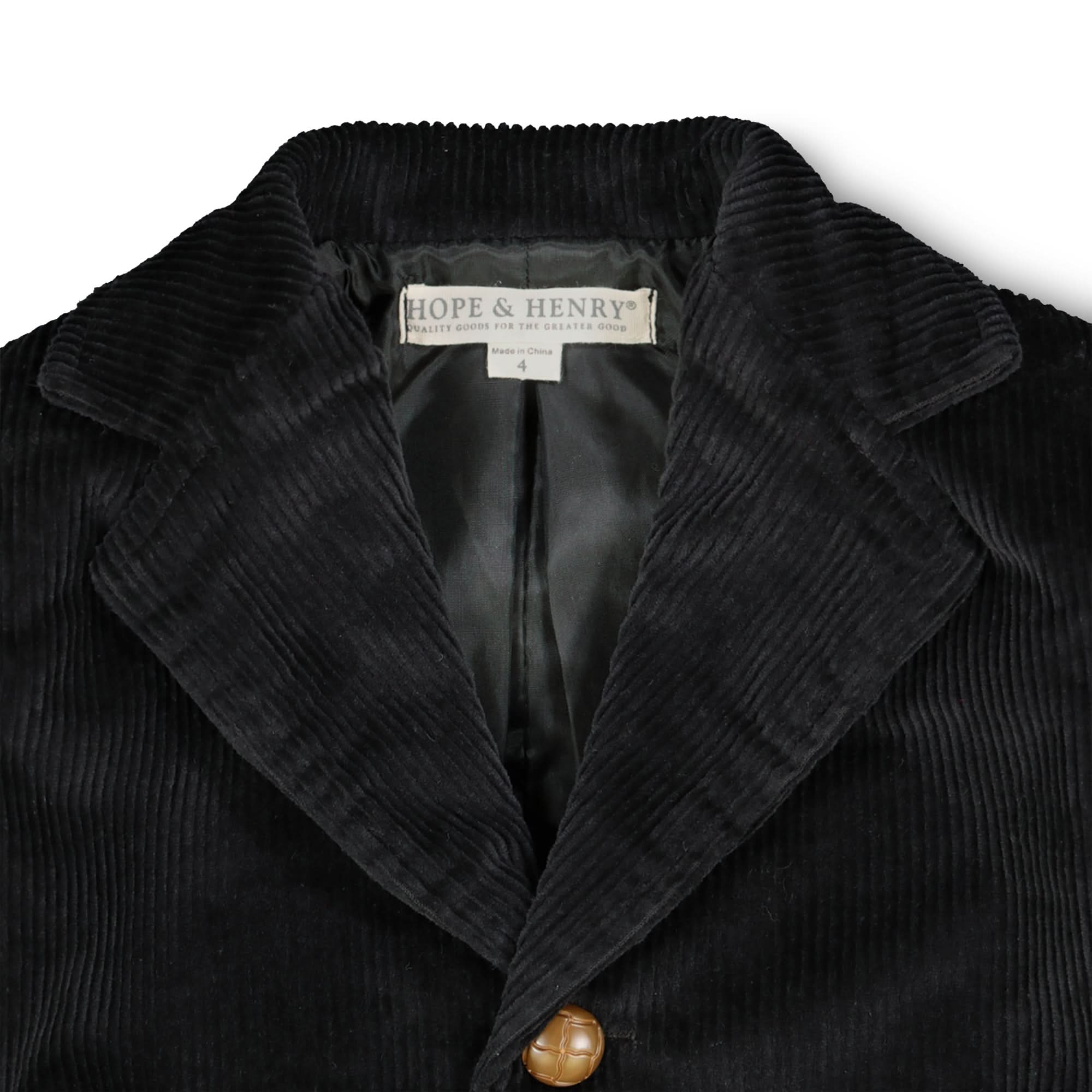 Hope & Henry Organic Corduroy Blazer with Elbow Patches | Playroom Avenue