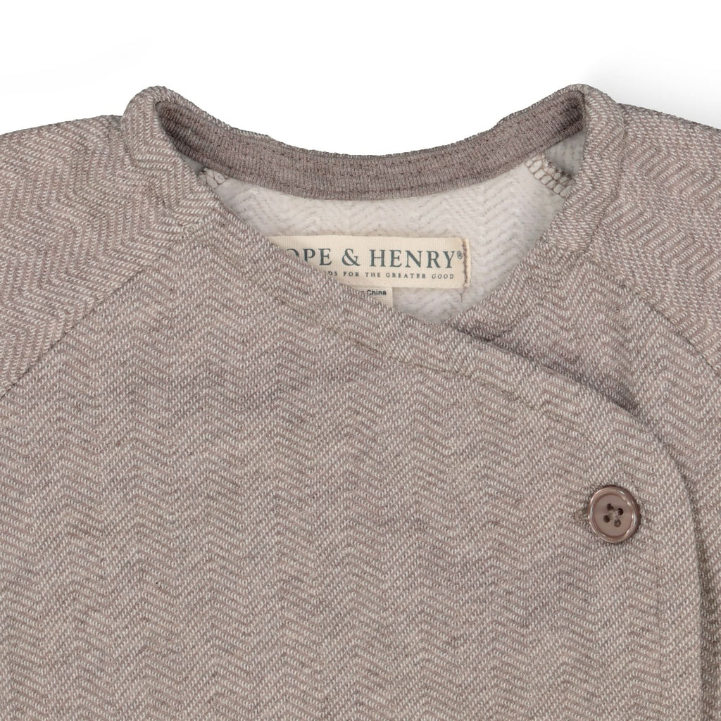 Hope & Henry Fleece Kimono Top, Legging, and Bonnet Set | Playroom Avenue