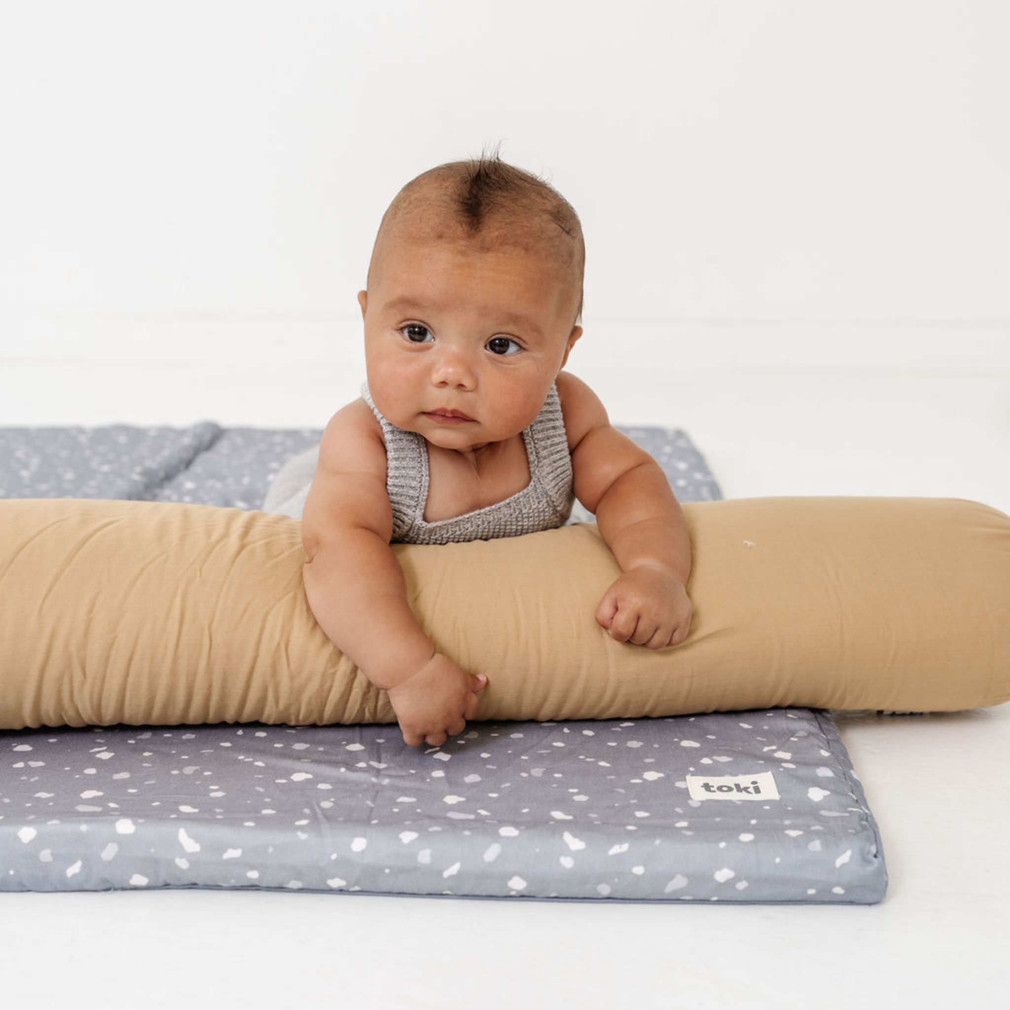 Toki Kids Terrazzo Slate Organic Cotton Mat | Playroom Avenue