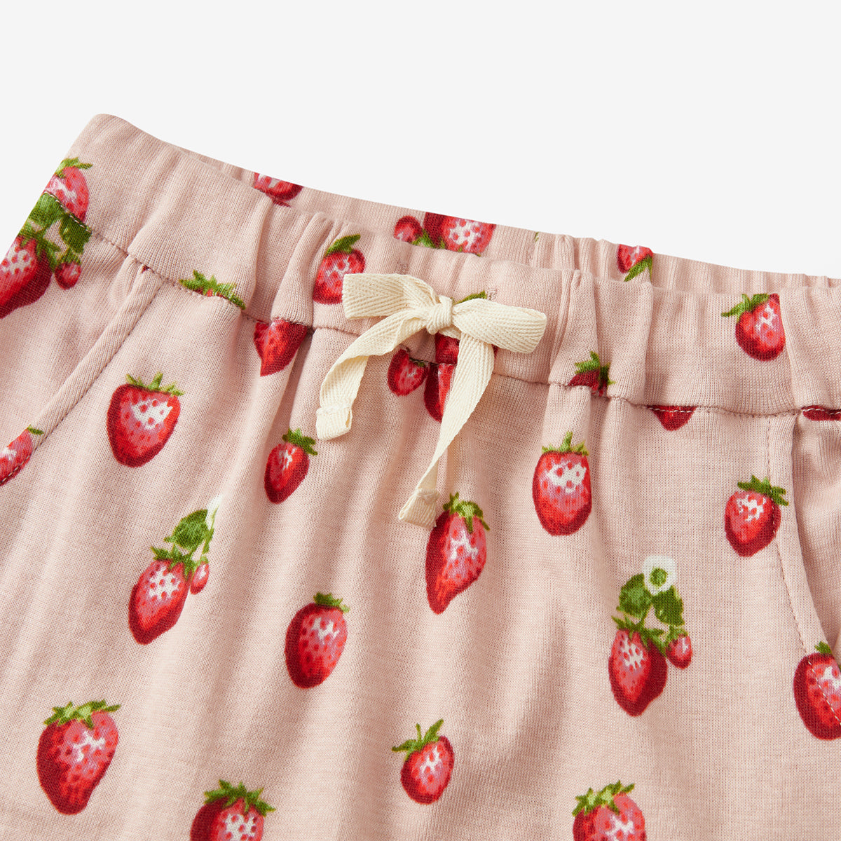 Milkbarn Strawberry Organic Cotton Jogger Pants | Playroom Avenue