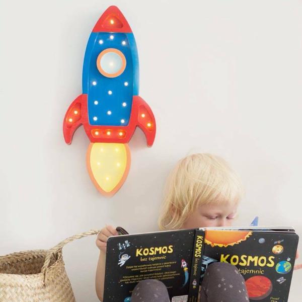Little Lights Rocket Ship Lamp | Playroom Avenue