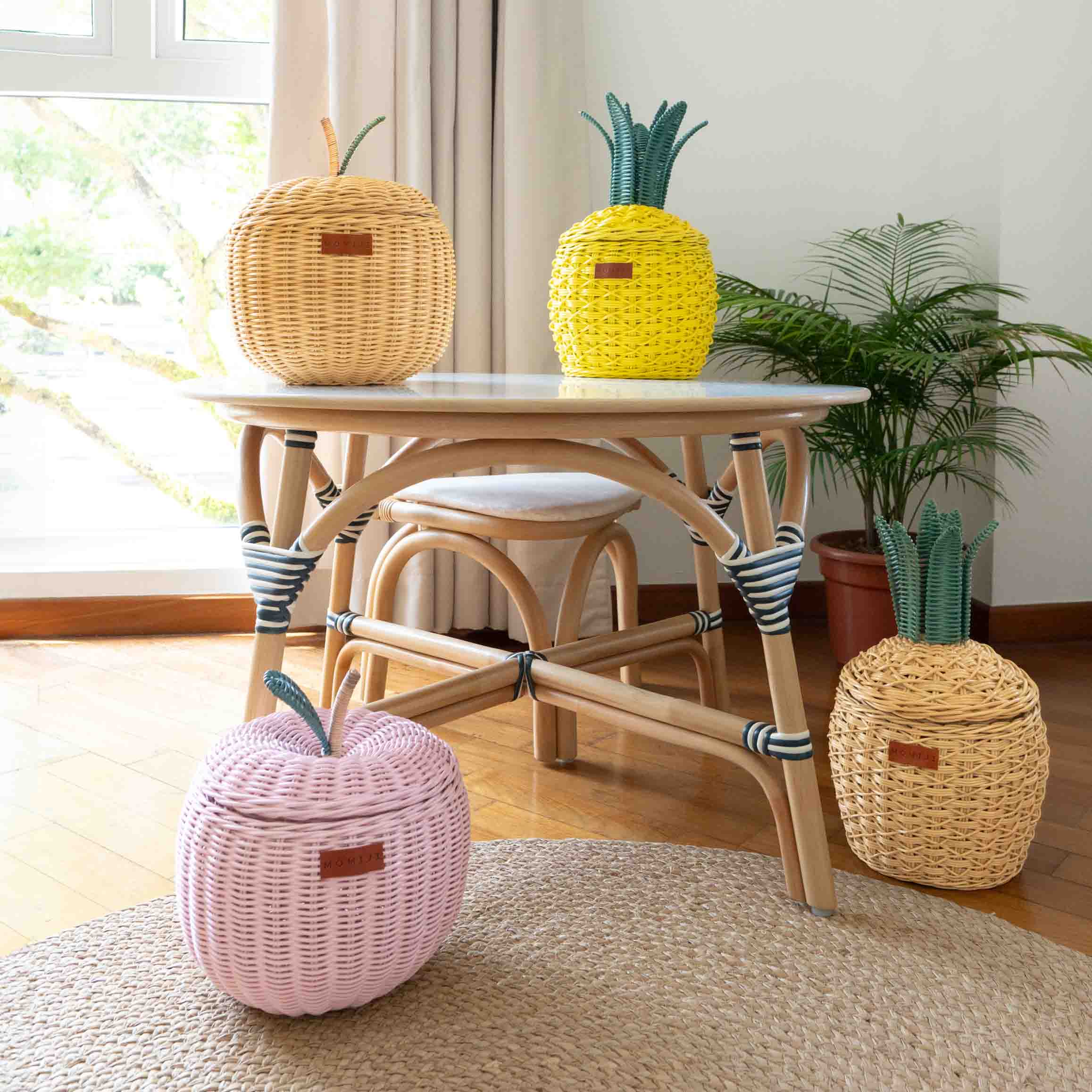 Momiji Pineapple Storage Basket Small - Natural | Playroom Avenue