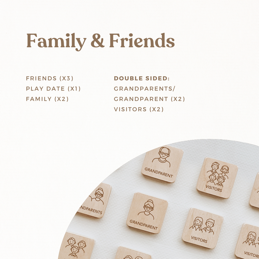 Little Agenda Expansion Tiles Set - Family & Friends | Playroom Avenue