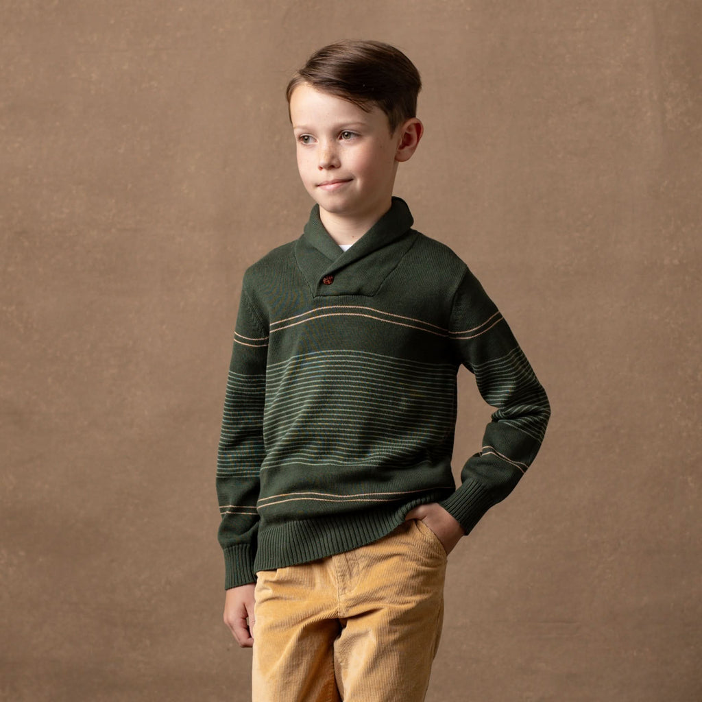 Hope & Henry Hope & Henry Organic Shawl Collar Sweater | Playroom Avenue
