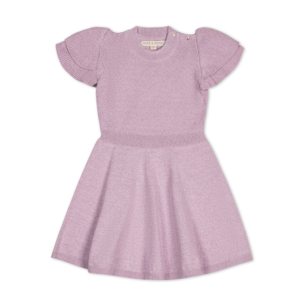 Hope & Henry Organic Flutter Sleeve Sweater Dress | Playroom Avenue