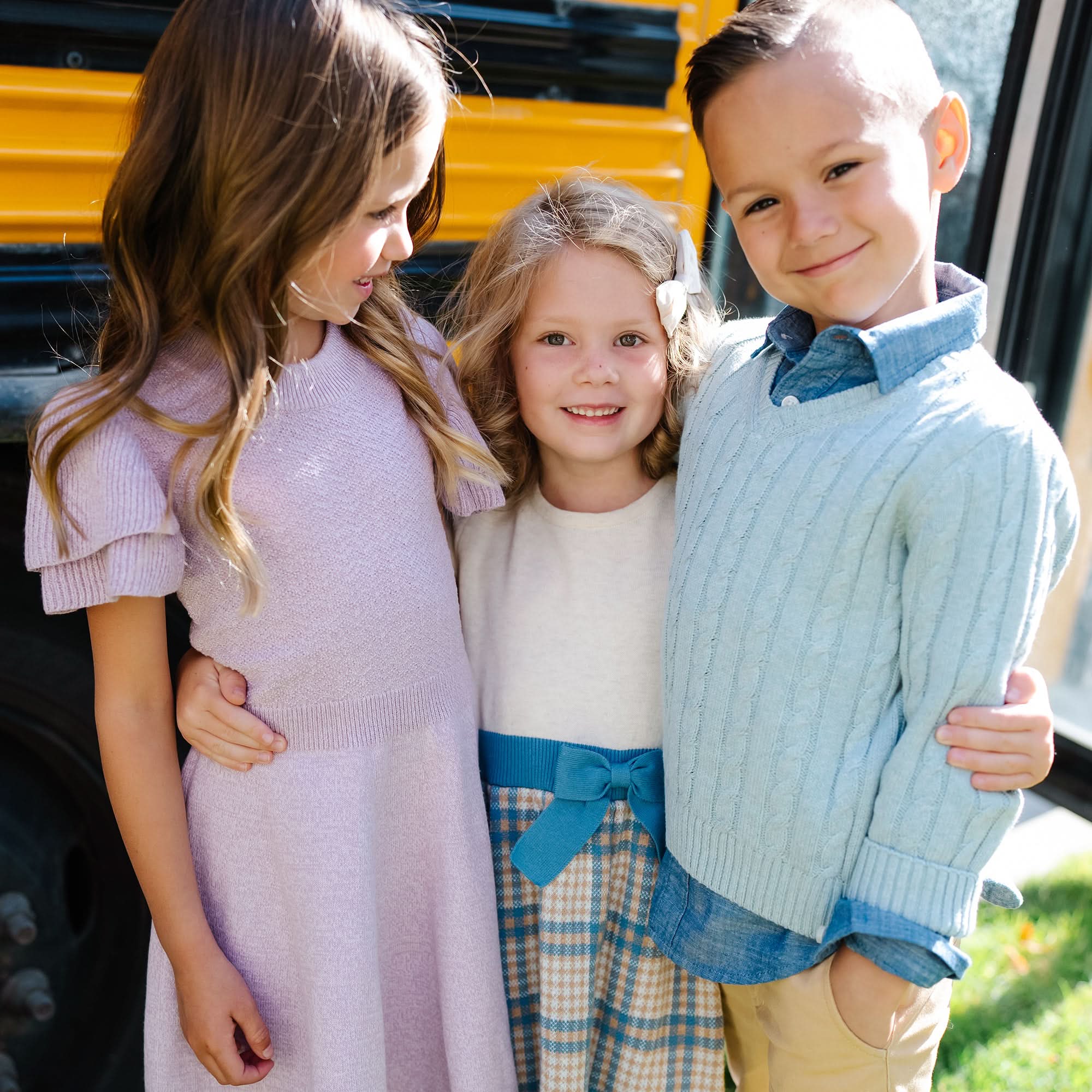 Hope & Henry Organic Flutter Sleeve Sweater Dress | Playroom Avenue