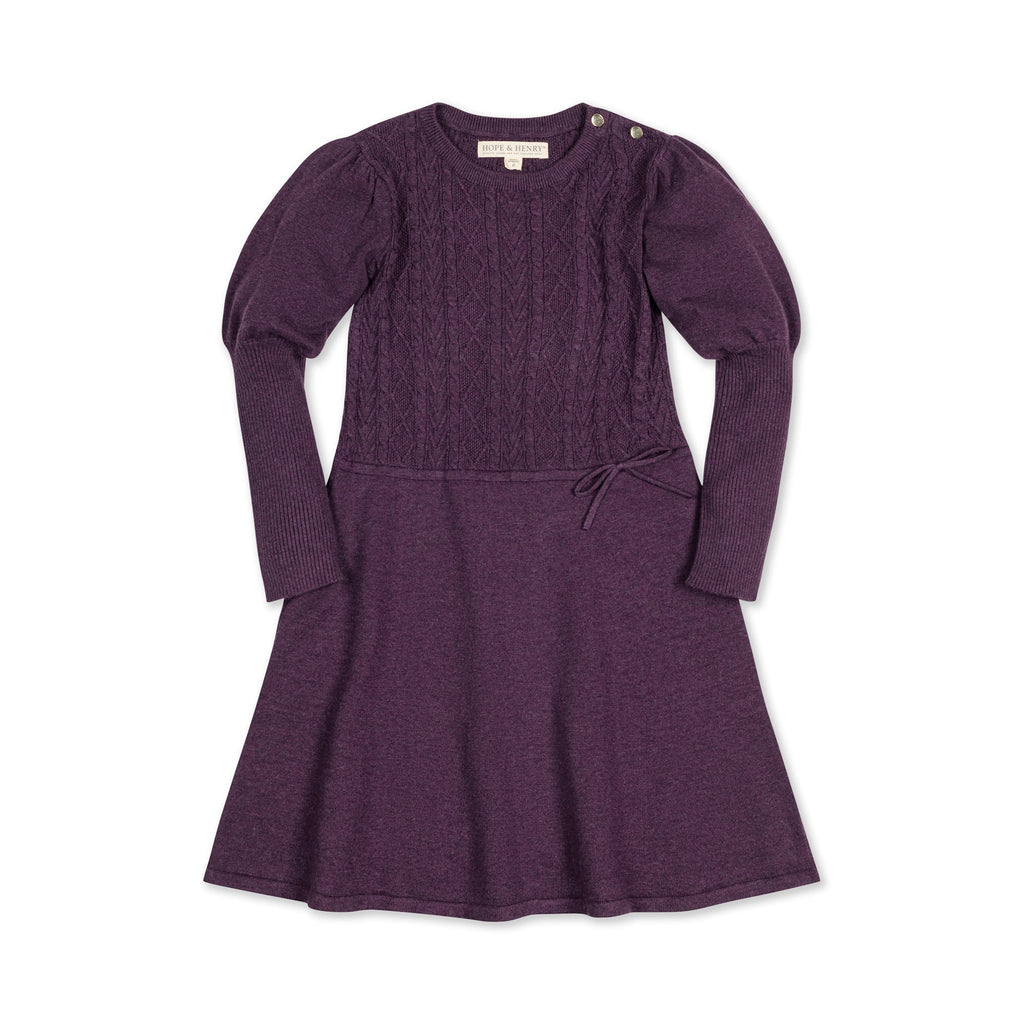 Hope & Henry Organic Cable Bodice Sweater Dress | Playroom Avenue