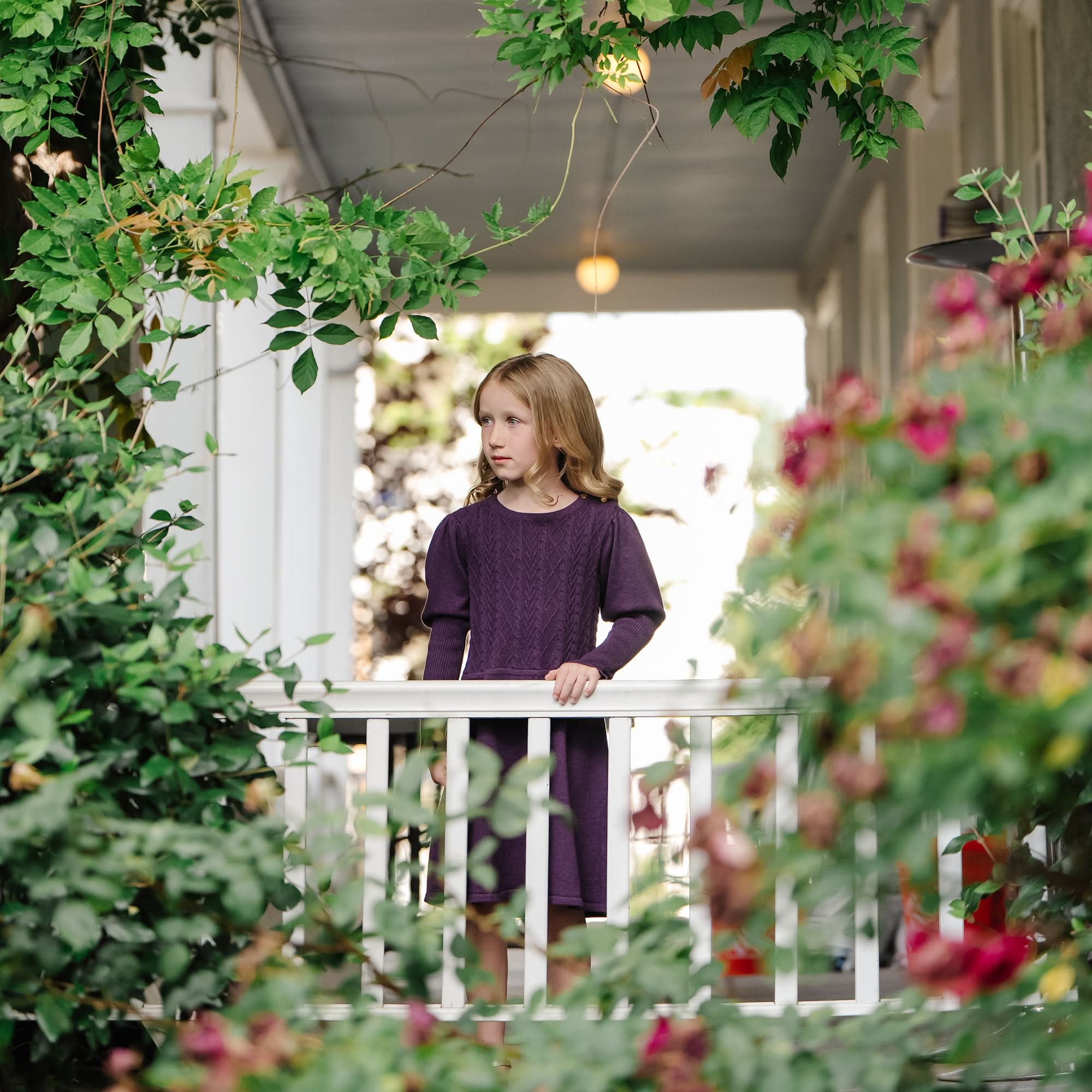 Hope & Henry Organic Cable Bodice Sweater Dress | Playroom Avenue