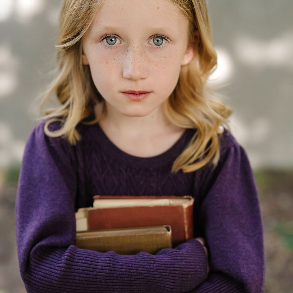 Hope & Henry Organic Cable Bodice Sweater Dress | Playroom Avenue