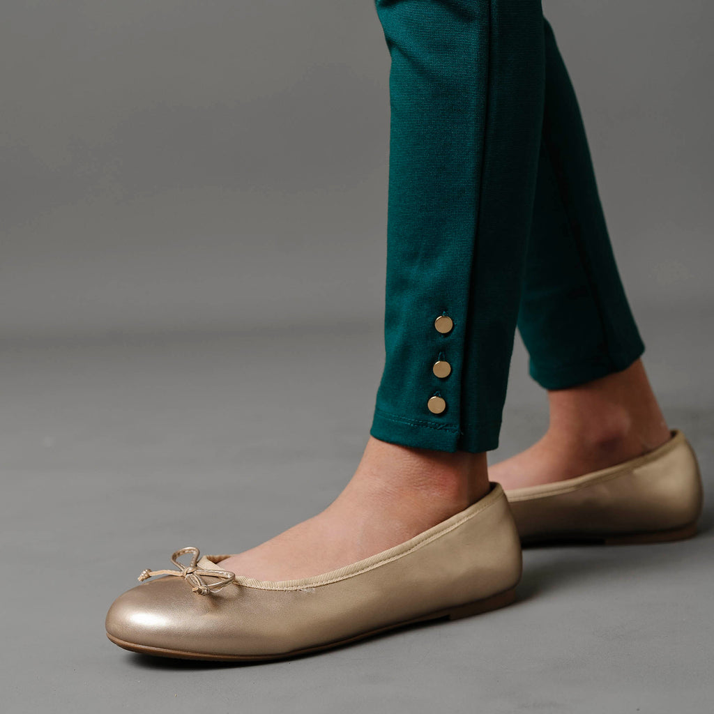 Hope & Henry Button Cuff Ponte Pant | Playroom Avenue