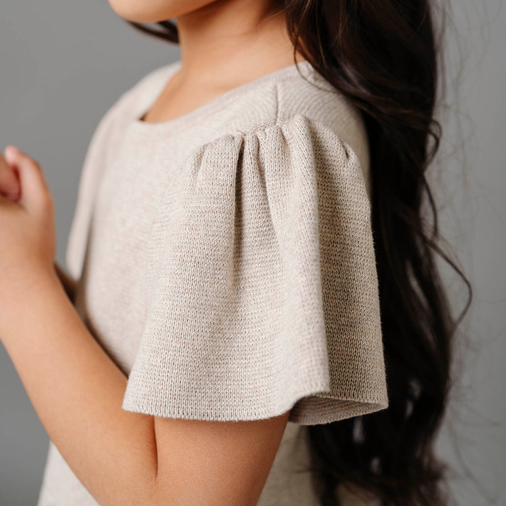 Hope & Henry Organic Pleated Sweater Dress - Baby | Playroom Avenue