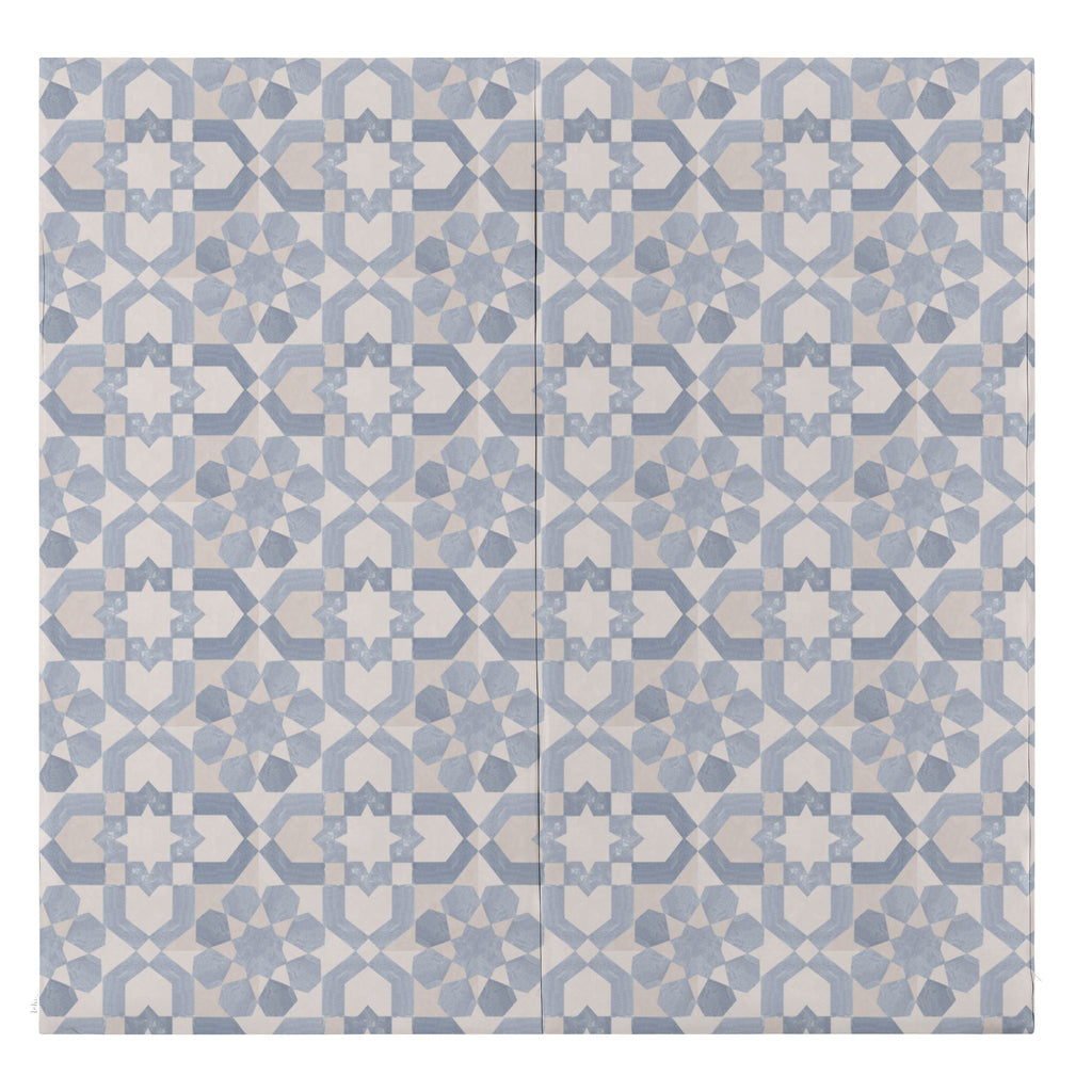 Toki Kids Blue Tile Vegan Leather Mat | Playroom Avenue