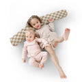 Toki Kids Checker Toffee Support Pillow | Playroom Avenue