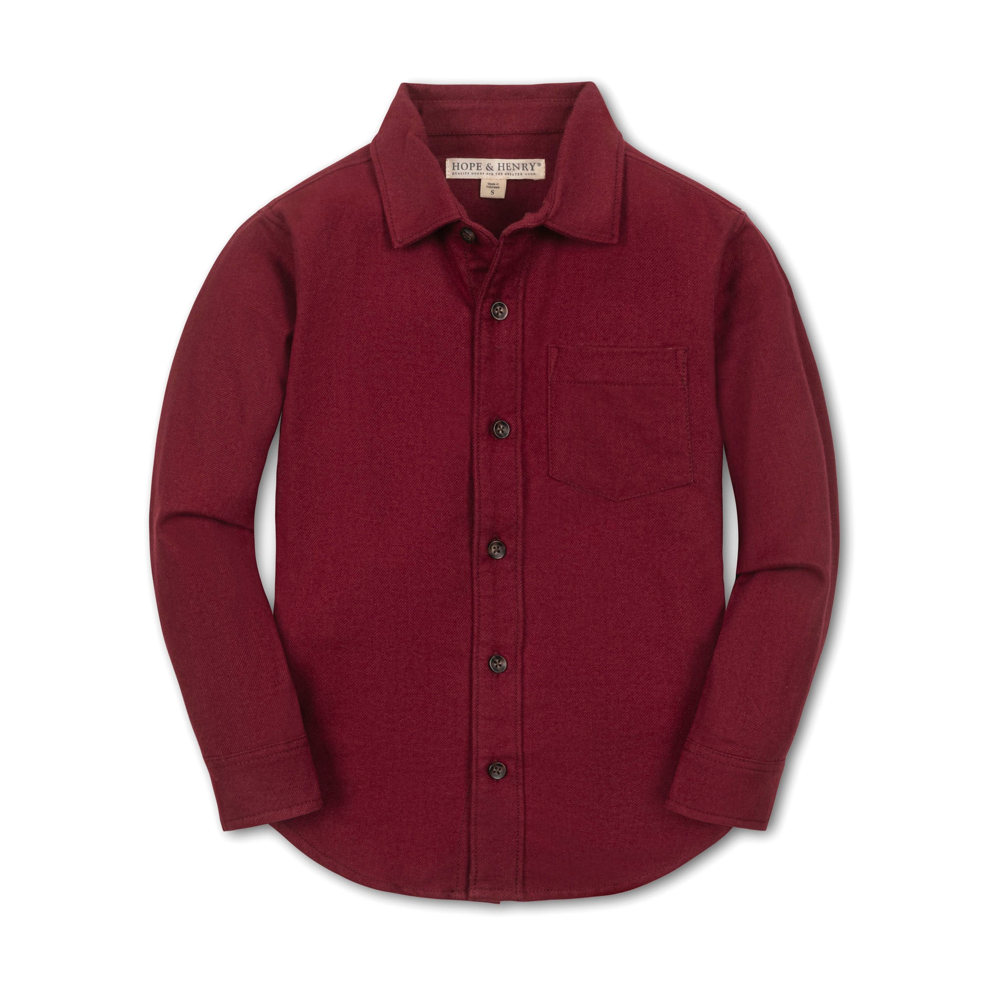 Hope & Henry Organic Flannel Shirt | Playroom Avenue