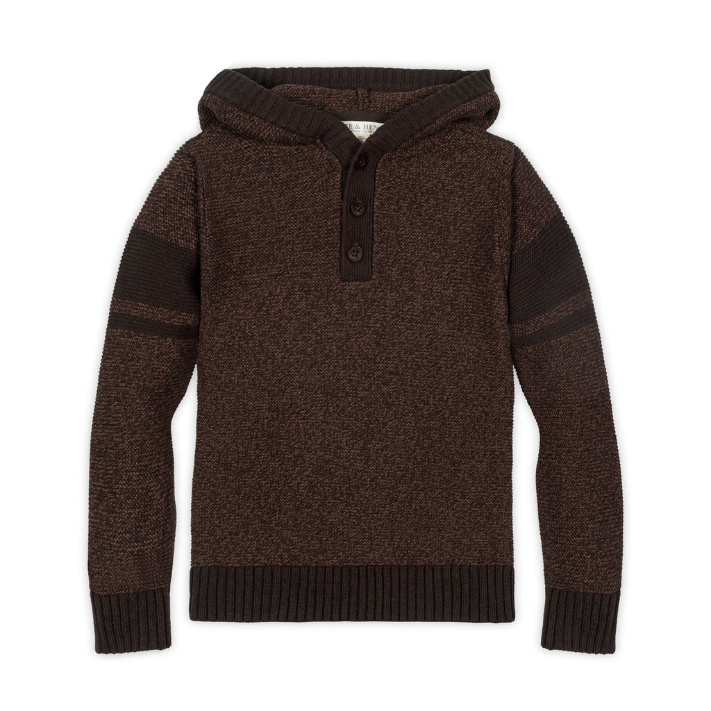 Hope & Henry Organic Hooded Henley Sweater | Playroom Avenue