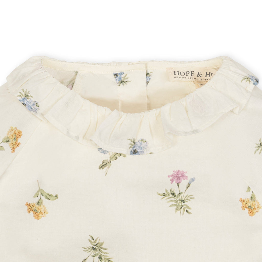Hope & Henry Organic Ruffle Collar Top | Playroom Avenue