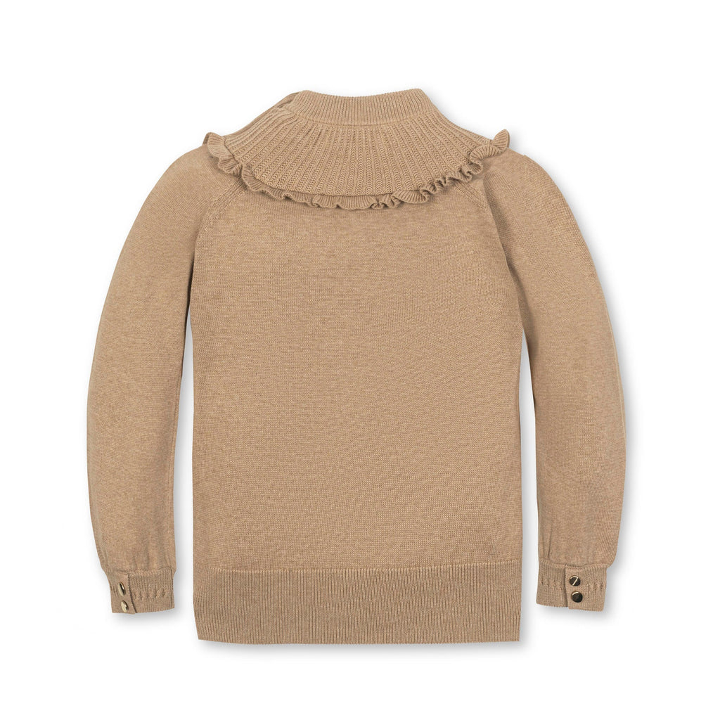 Hope & Henry Organic Mock Neck Ruffle Sweater | Playroom Avenue