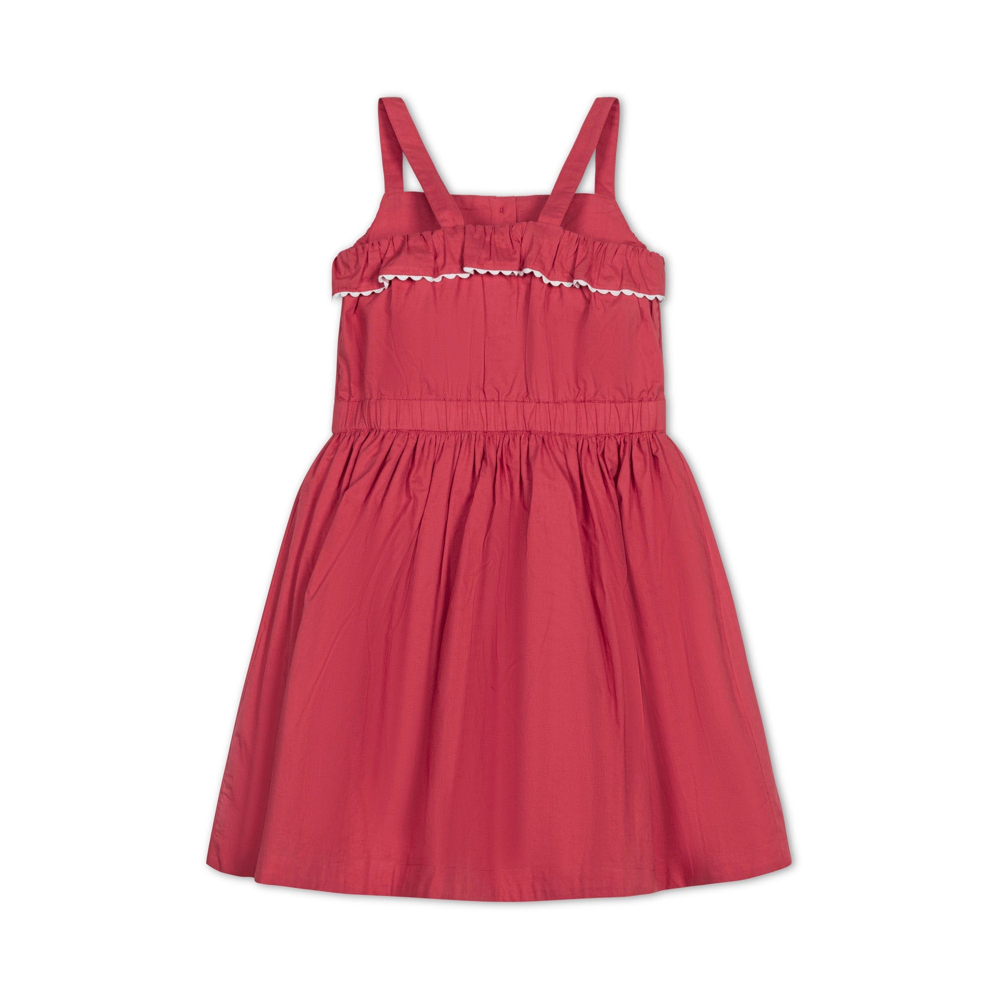 Hope & Henry Organic Button Front Ruffle Sundress | Playroom Avenue