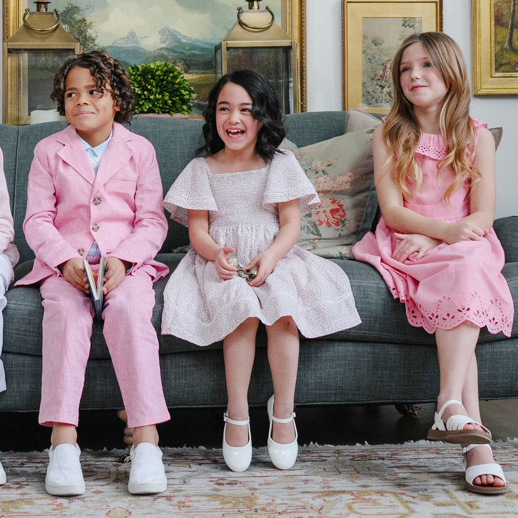 Hope & Henry Organic Smocked Bell Sleeve Dress | Playroom Avenue