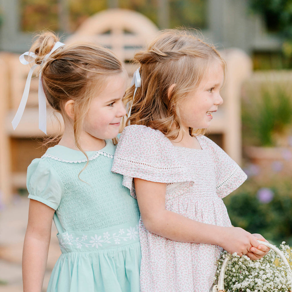 Hope & Henry Organic Smocked Bell Sleeve Dress - Baby | Playroom Avenue