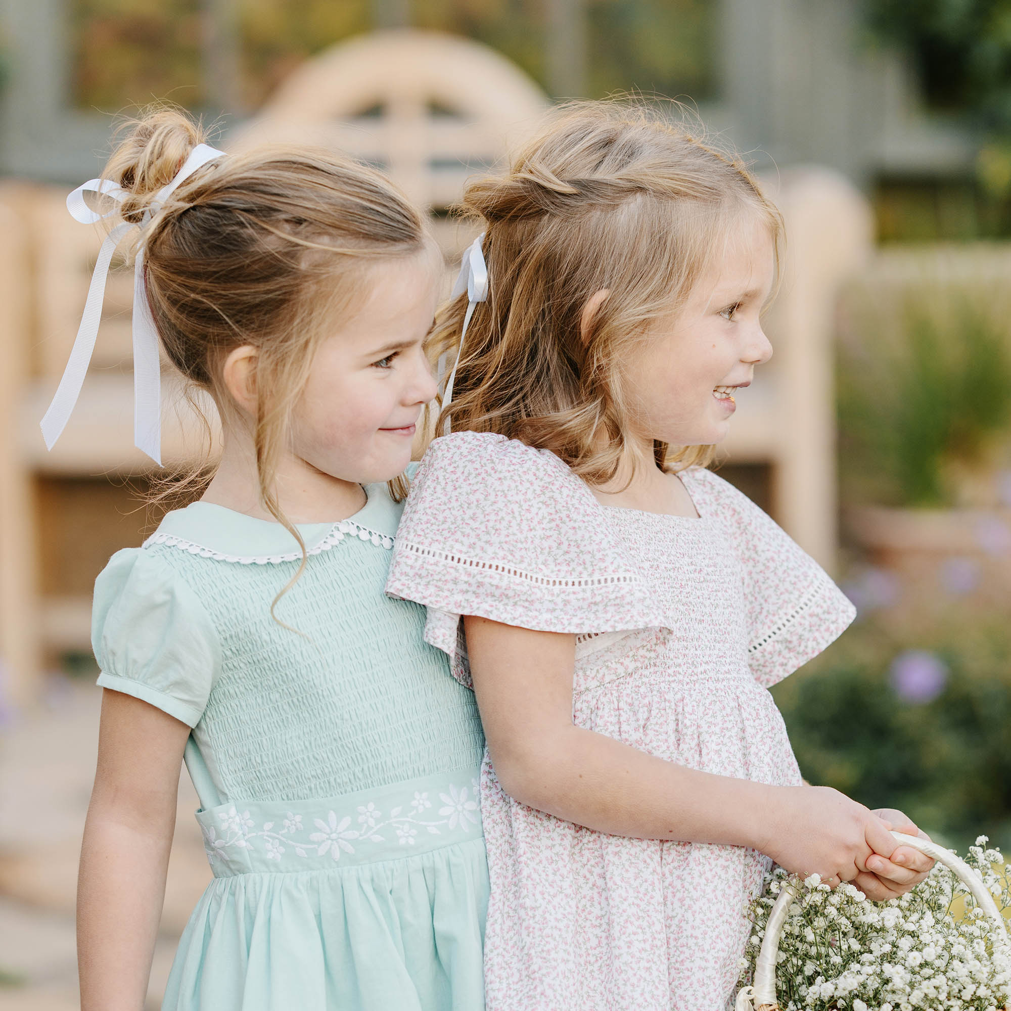 Hope & Henry Organic Smocked Bell Sleeve Dress - Baby | Playroom Avenue