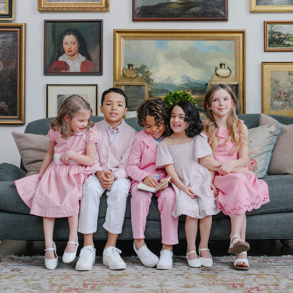 Hope & Henry Organic Smocked Bell Sleeve Dress | Playroom Avenue